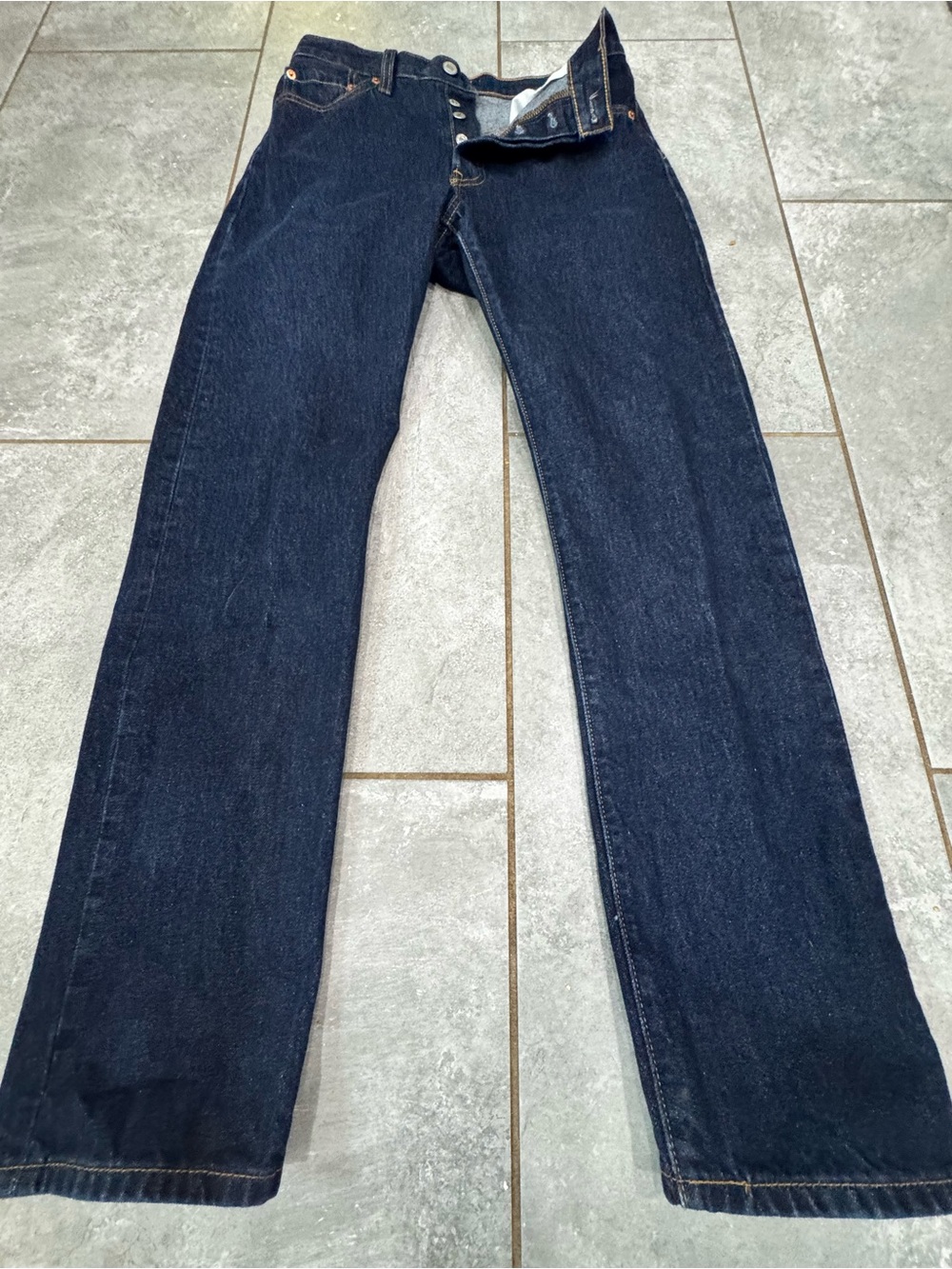 Levi's 501 Dark Indigo Straight Jeans